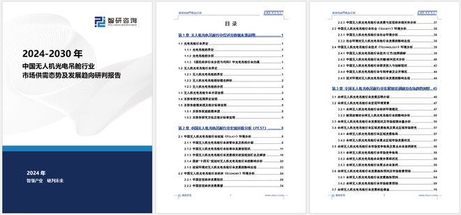 Pg电子平台：2024版中国无人机光电吊舱行业市场竞争格局及发展前景分析报告(图5)