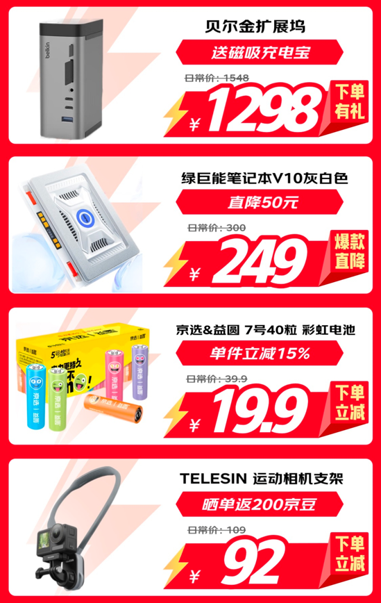 Pg电子平台：京东11113C配件潮流清单来袭！每满300减50、一件下单立省15%！(图5)