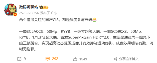 Pg电子游戏平台：华为深度参与自研！国产CIS双雄参数曝光：1英寸、RYYB