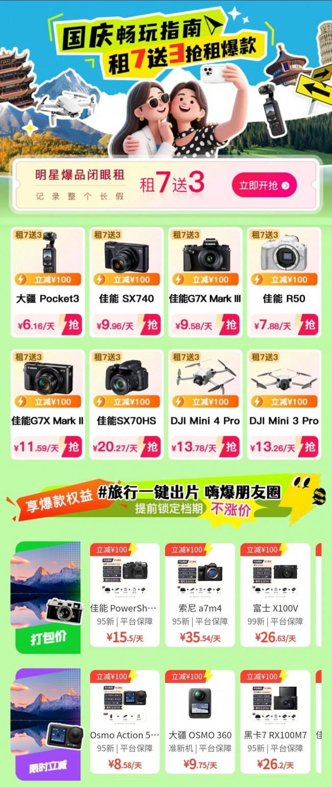 Pg电子游戏平台：爱租机十一出游3C数码租赁订单飙升需求同比增长600%(图3)
